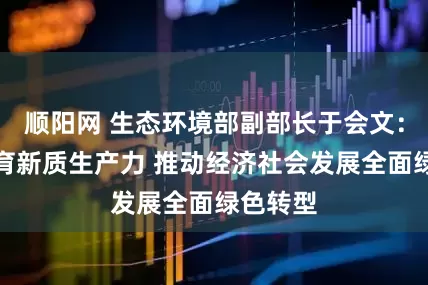 顺阳网 生态环境部副部长于会文：大力培育新质生产力 推动经济社会发展全面绿色转型