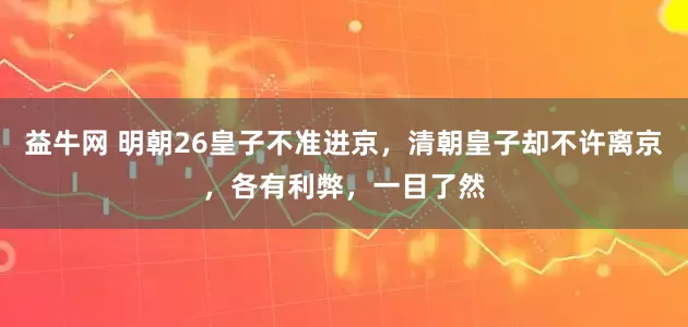益牛网 明朝26皇子不准进京，清朝皇子却不许离京，各有利弊，一目了然